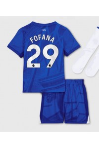 Chelsea Wesley Fofana #29 Babyklær Hjemme Fotballdrakt til barn 2025-26 Korte ermer (+ Korte bukser)